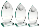 Jade plaque with golf ball